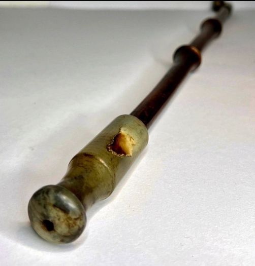 Old Chinese antique Jade Smoke pipe