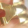 Vintage Italian 18ct tricolour gold half hoop earrings Image 3