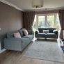 2 and 3 seater Green fabric sofa set Image 3