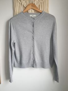 M&s Grey Cardigan Size Uk 12