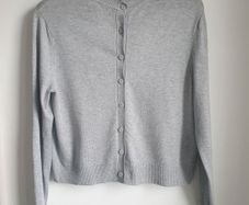 M&s Grey Cardigan Size Uk 12