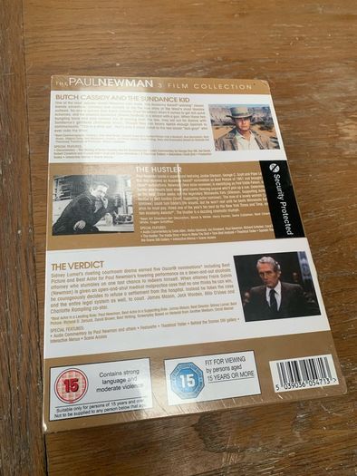 Paul Newman 3 Film Collection- The Hustler; The Verdict, Butch Cassidy and the Sundance Kid (Unopened)