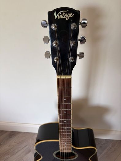 vintage electroacoustic guitar