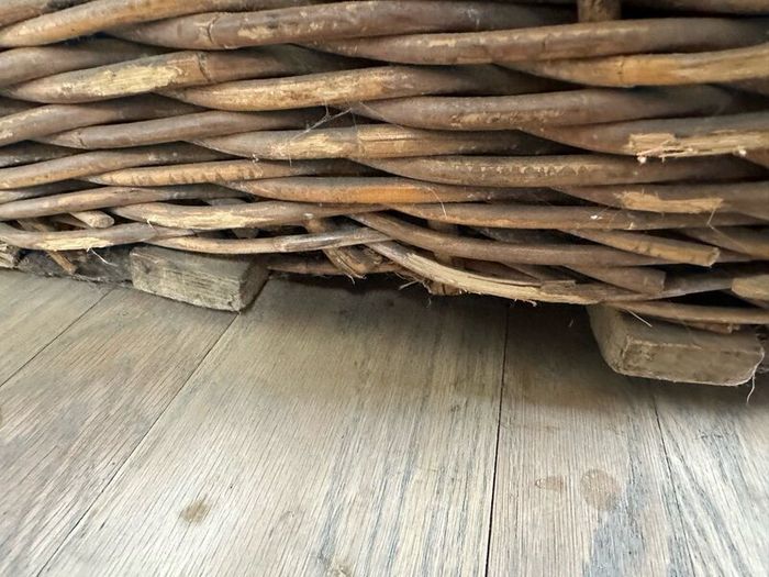 Antique textile mill basket