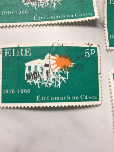 5x 1966 Easter Rising commemorative 5p stamps