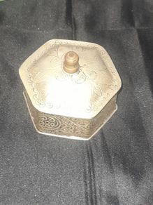 Beautiful Old maybe Silver plated Trinket Box and another Item could be Silver please view Hallmark