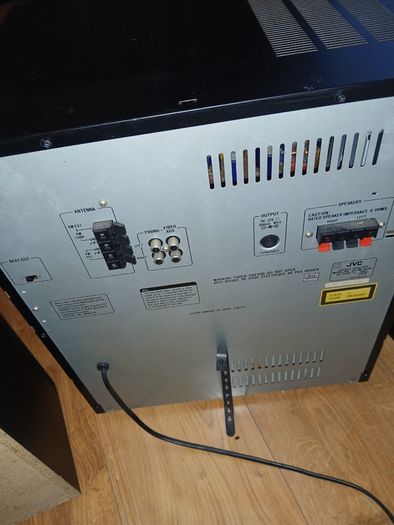 JVC CA-ME35LBK stereo with speakers -partially faulty!