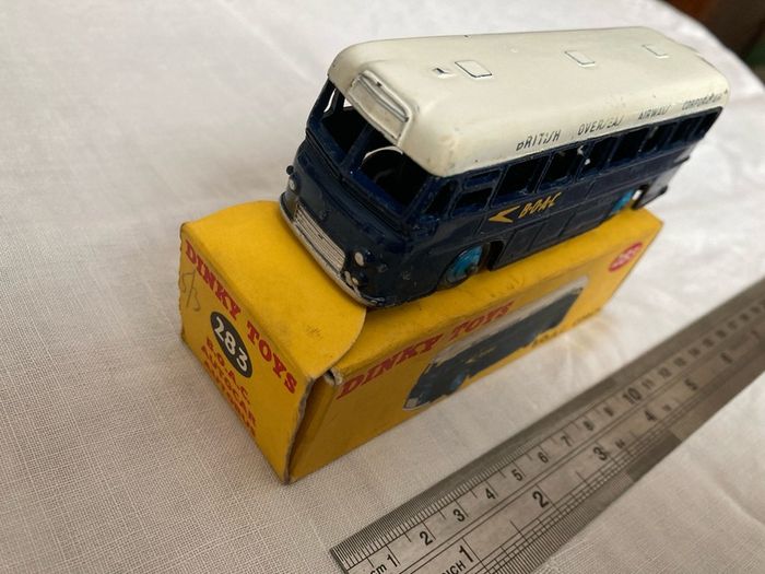 Dinky 283. BOAC coach with box. Both in excellent condition