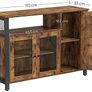 Sideboard Kitchen Cabinet Storage Cabinet with 3 Doors for Living Room Kitchen Dining Room 110 x 33 x 75 cm Image 2