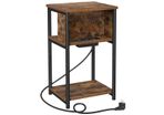 Bedside table with socket, Living room table Locker
