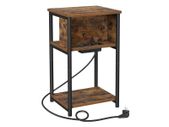 Bedside table with socket, Living room table Locker