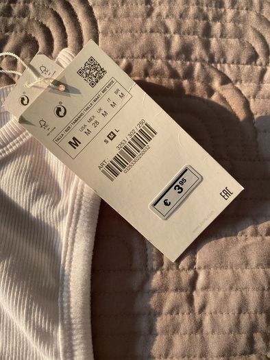 BNWT Zara White Vest Top Size M