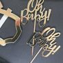 Antropologie Baby Shower Photo Booth Props Set Gold  and  White Party Decorations Image 2