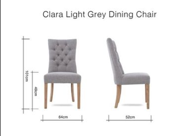 4 Dining chairs Clara Ez living