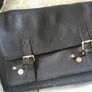 NEW leather messenger bag Image 6