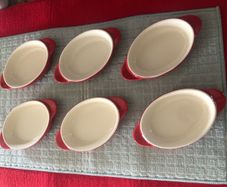 Six ceramic dishes meadows & Byrne