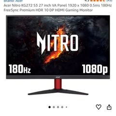 ACER Nitro Gaming Monitor 27"