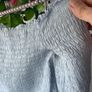 top zara light blue off shoulder top medium Image 5