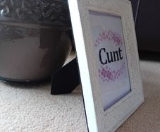 Framed needlework