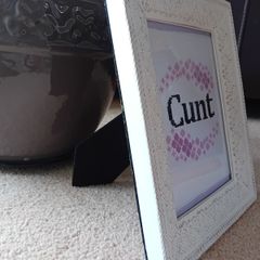 Framed needlework