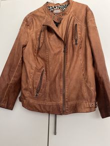 'C&A' Leather Look short jacket