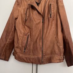 'C&A' Leather Look short jacket