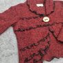 Oonagh O Neill Red Marle Cardigan Size Large Image 5