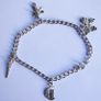 Vintage Sterling Silver 925 Charm Bracelet length 8" - 9,3g Image 8