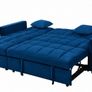 Kris Blue Sofa Bed, Reversible Chaise & Storage Image 2