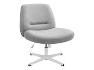 main image for ad Modern Office Chair  Wide Seat, Cross Base, and Adjustable Height in Grey, Whit