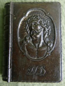 Small Antique Book Pendant Box