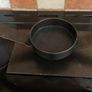 Dark Metal Large Circular Ring Pillar Candle Holder Image 2