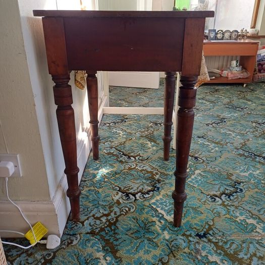 Vintage Early 1900s Dark Wood Hall Table Project