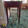 Vintage Early 1900s Dark Wood Hall Table Project Image 3