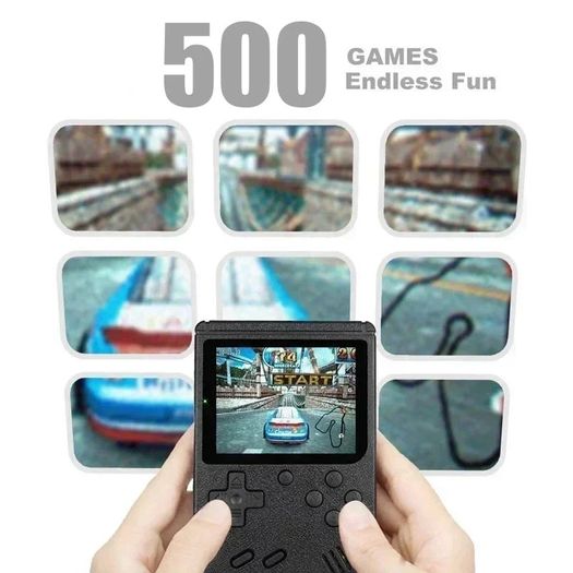Handheld Game Console PLUS 500 Games 3 Inch Screen