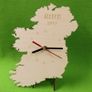 Unique Bespoke Ireland County Shape Clock Irish Map Wooden Country Clock Image 4