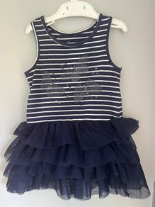 Target Australia navy girls sleeveless tutu dress Age 1 EUC