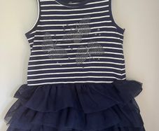 Target Australia navy girls sleeveless tutu dress Age 1 EUC