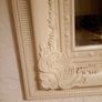 cream antique style mirror Image 3