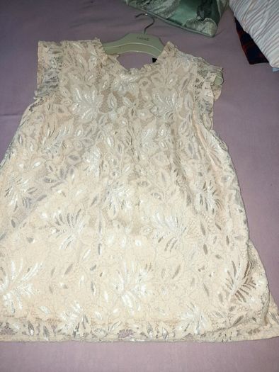 beautiful cream lace top