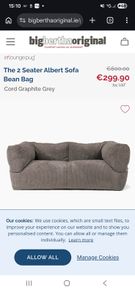 BigBertha Bean Bag 2 Seater Sofa