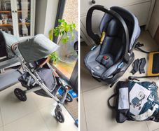 Uppababy Vista 2 (Full Bundle) - Travel System (Buggy/Bassinet/Car seat) + Adaptors & Accessories