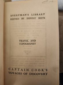 Captains Cooks Voyage Of Discovery.  Edited By Ernest Rhys. Published  By Everymans Library. 1915 Hardback In Good Condition. 37.
