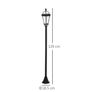 Set of 2 Solar LED Garden Lamp Posts Image 3