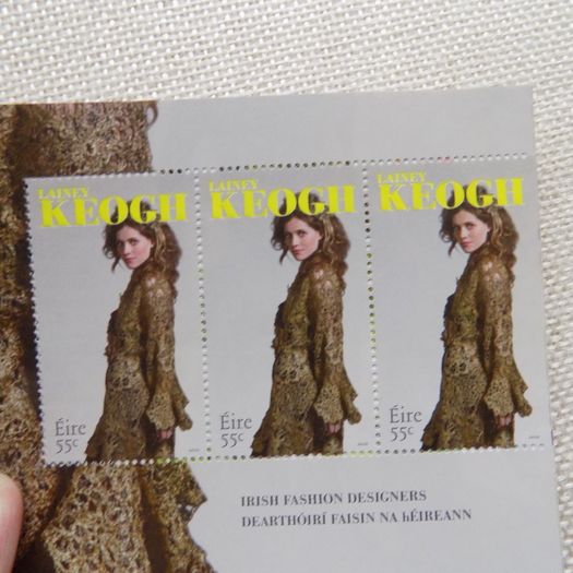 Irish Fashion Designers Stamp Booklet.Complete Six Panes.Mint never hinged.