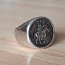 Tom Wood silver coin ring size 48 Image 8