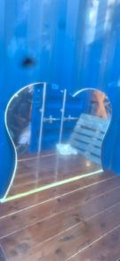 large heart mirror