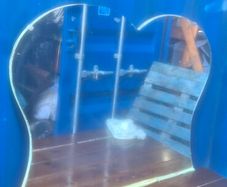 large heart mirror