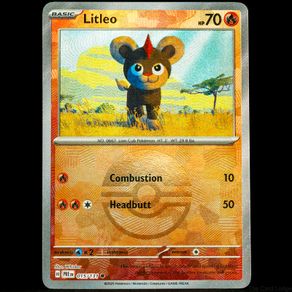 Litleo 015/131 Reverse Pokeball Holo Prismatic Evolutions Pokemon Card