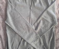 Moss wool zip cardigan